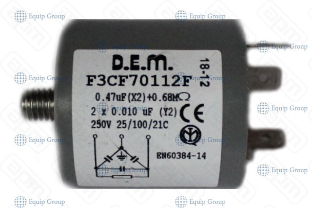 ФИЛЬТР ЭЛЕКТРОМАГНИТНЫХ ПОМЕХ ДЛЯ СИЛОВОЙ ПЛАТЫ ПММ TATRA TWF50