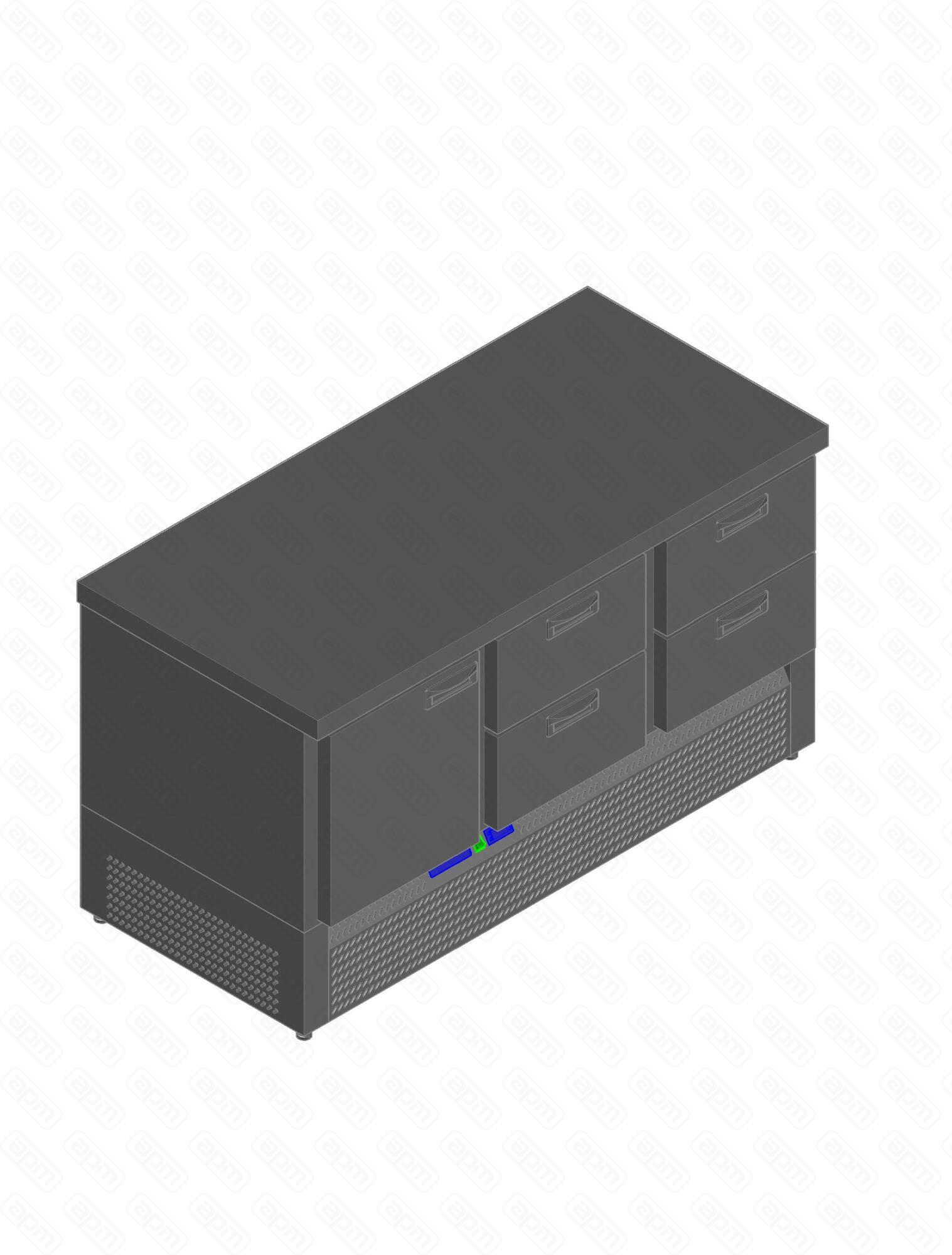 СТОЛ С ОХЛАЖДШКАФОМ HICOLD GNE122TN O