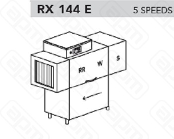 МАШИНА ПОСУДОМОЕЧНАЯ DIHR RX 144 E DXDDEHR10DR69ДЕЛЕНИЕ 3 ЧАСТИ