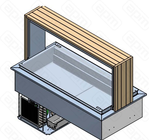 ПРИЛАВОК ХОЛОД ENOFRIGO DOGE ISOLA 1400 RF VT A1DOGKVTRF14P ВСТР СВЕТДУБ