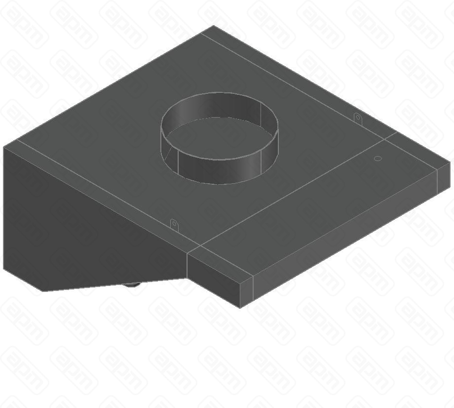 ЗОНТ ВЫТЯЖПРИСТЕННЫЙ ЗВПОСК-0809