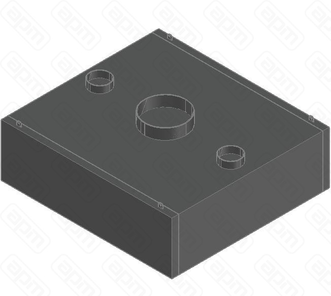 ЗОНТ ПРИТОЧНО-ВЫТЯЖОСТРОВНОЙ ЗКВООП-1213 КОРОБЧАТЫЙ