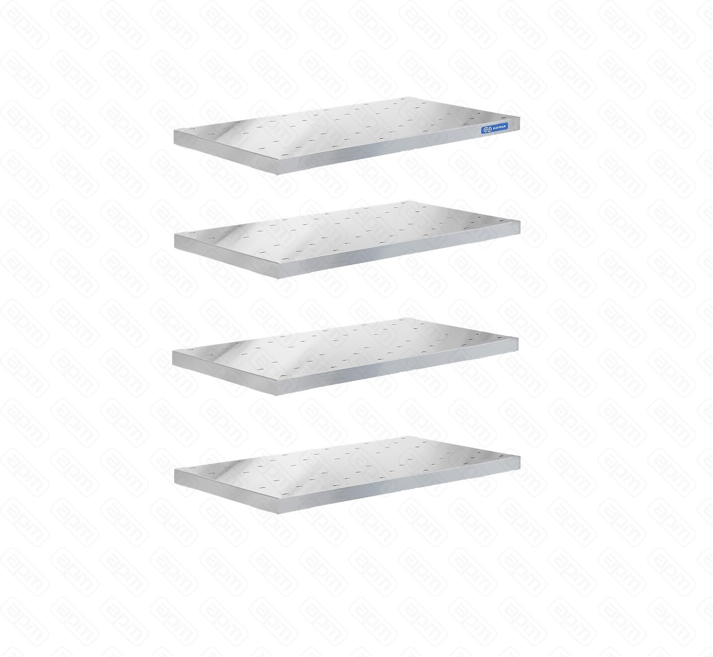 КОМПЛЕКТ ПЕРФОРИРОВАННЫХ ПОЛОК ДЛЯ СТЕЛЛАЖА КУХОННОГО KAYMAN ПС-441506