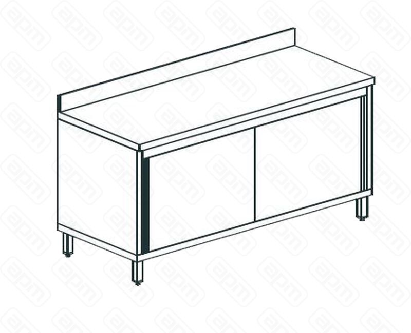 СТОЛ ПРОИЗВОДСТВЕННЫЙ ЗАКРЫТЫЙ APACH CHEF LINE LWC623SH2SDU