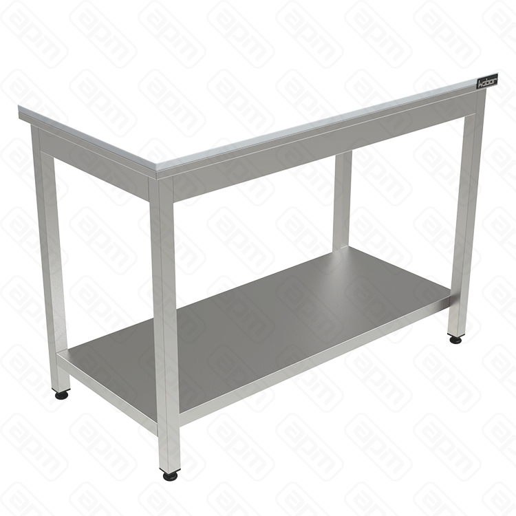 СТОЛ С ПОЛИПРОПИЛЕНОВОЙ СТОЛЕШНИЦЕЙ КОБОР СППП-20070 ПОЛКА СПЛОШНАЯ