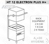 МАШИНА ПОСУДОМОЕЧНАЯ DIHR HT 12 ELECTRON PLUS HPSСПЕЦНОЖКИ МОРСКАЯ ВЕРСИЯ 400В3Ф50ГЦ БЕЗ НЕЙТР