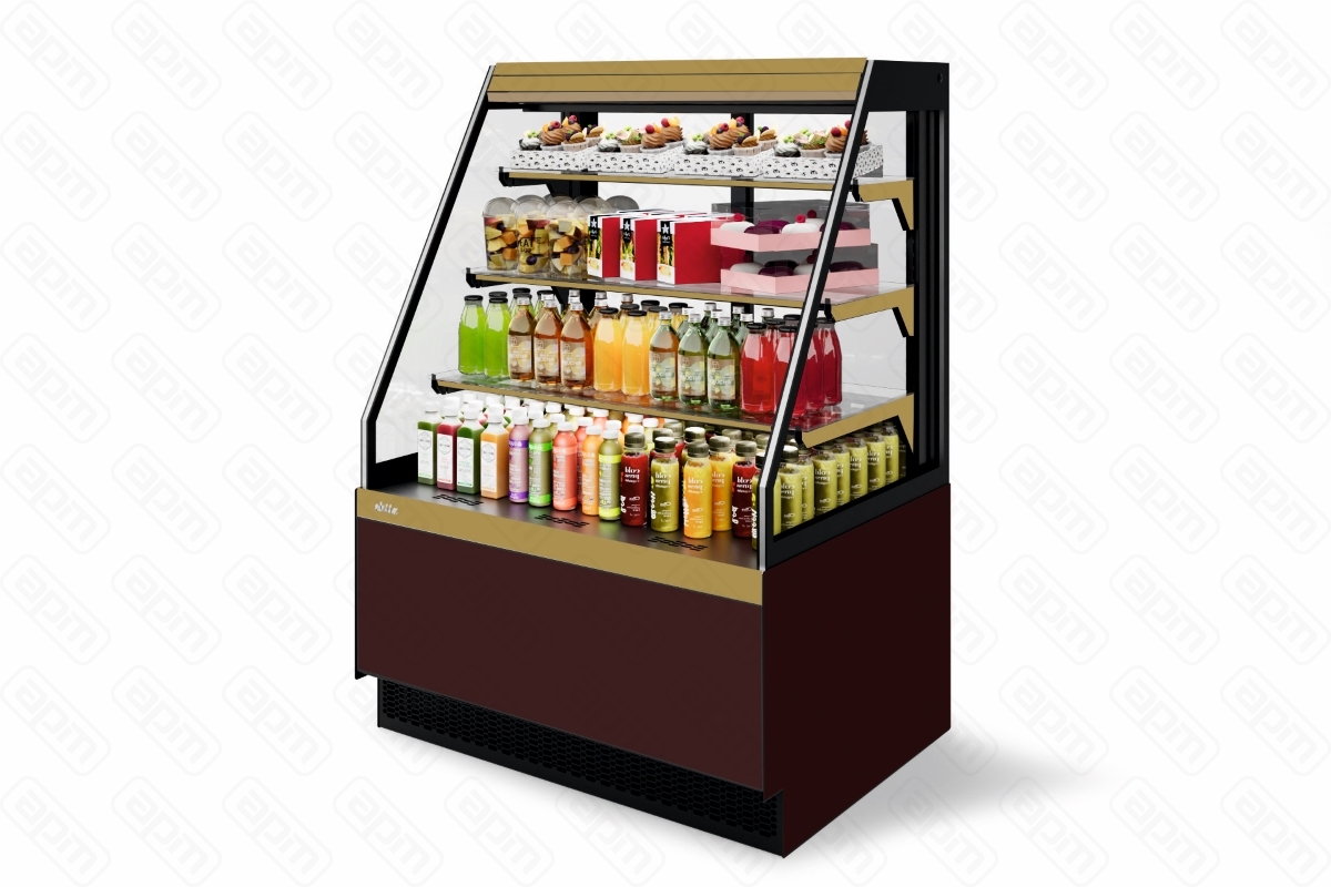 ВИТРИНА КОНДИТЕРСКАЯ VETE II KUB OFT 90 ЗОЛОТОЗОЛОТОКОРИЧНЕВЫЙКРАШЕННАЯ ВК270 285-720