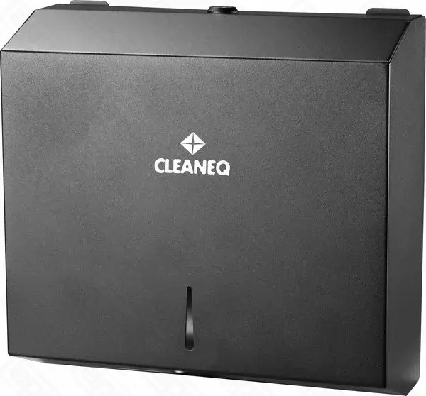 Диспенсер CLEANEQ серии KW-7322 для бумажных полотенец черный матовый