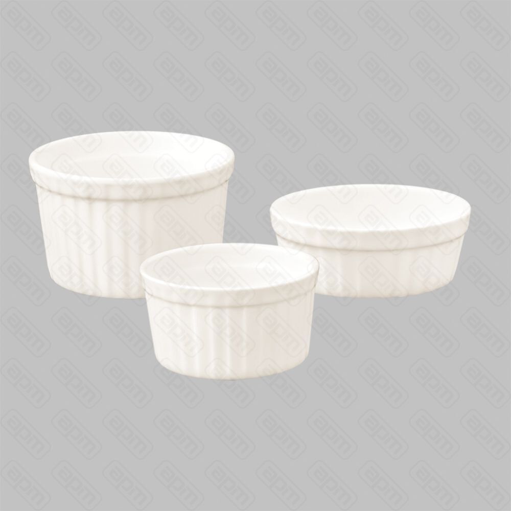 Соусник рельефный круглый 40 мл фарфор PL Proff Cuisine