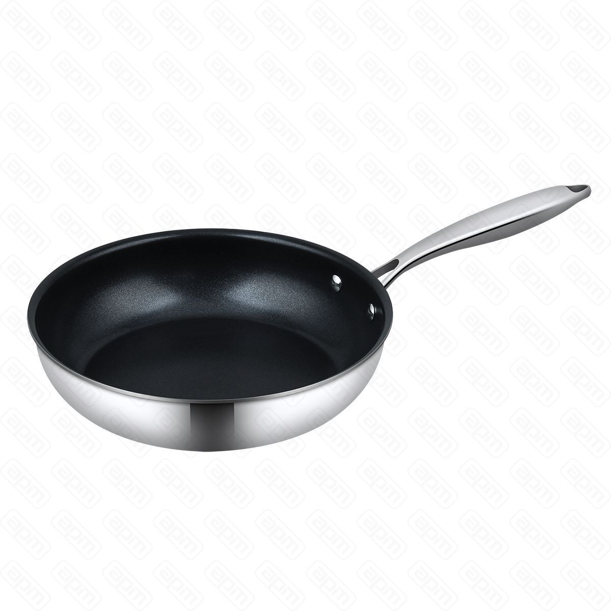 Сковорода 28 см h 45 см New Kitchen нерж с антиприг покр3-х слойная ИНДУКЦИЯ PL Proff Cuisine