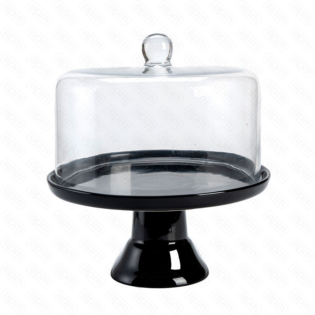 Тортовница на ножке со стеклянным колпаком h30 см d27см PL-BarWare