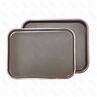Поднос прорезиненный коричневый 455355 см пластик PL - BarWare