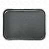 Поднос прорезиненный черный 455355 см пластик PL - BarWare