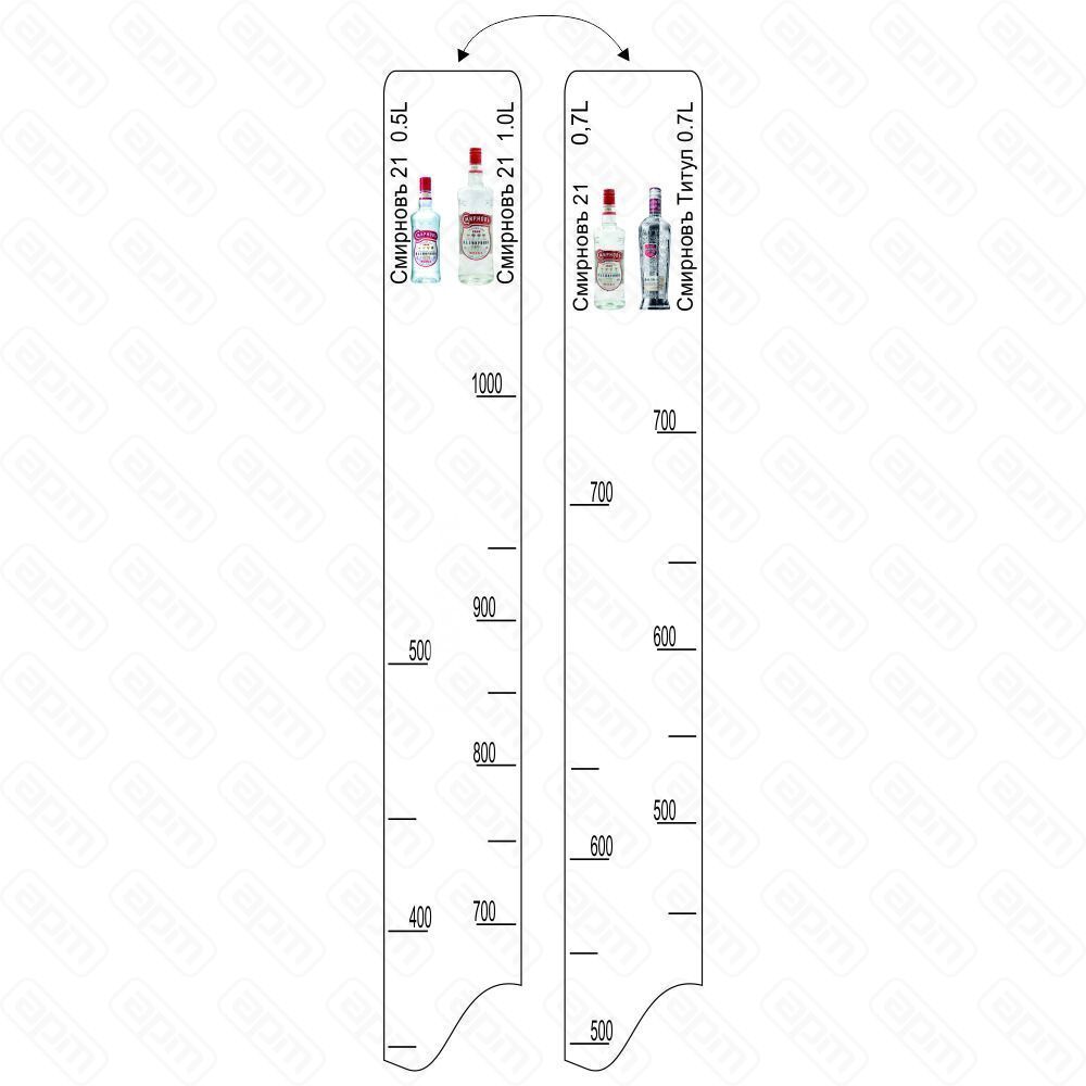 Барная линейка Смирновъ 21 500мл700мл1л  Смирновъ Титул 700мл PL Proff Cuisine