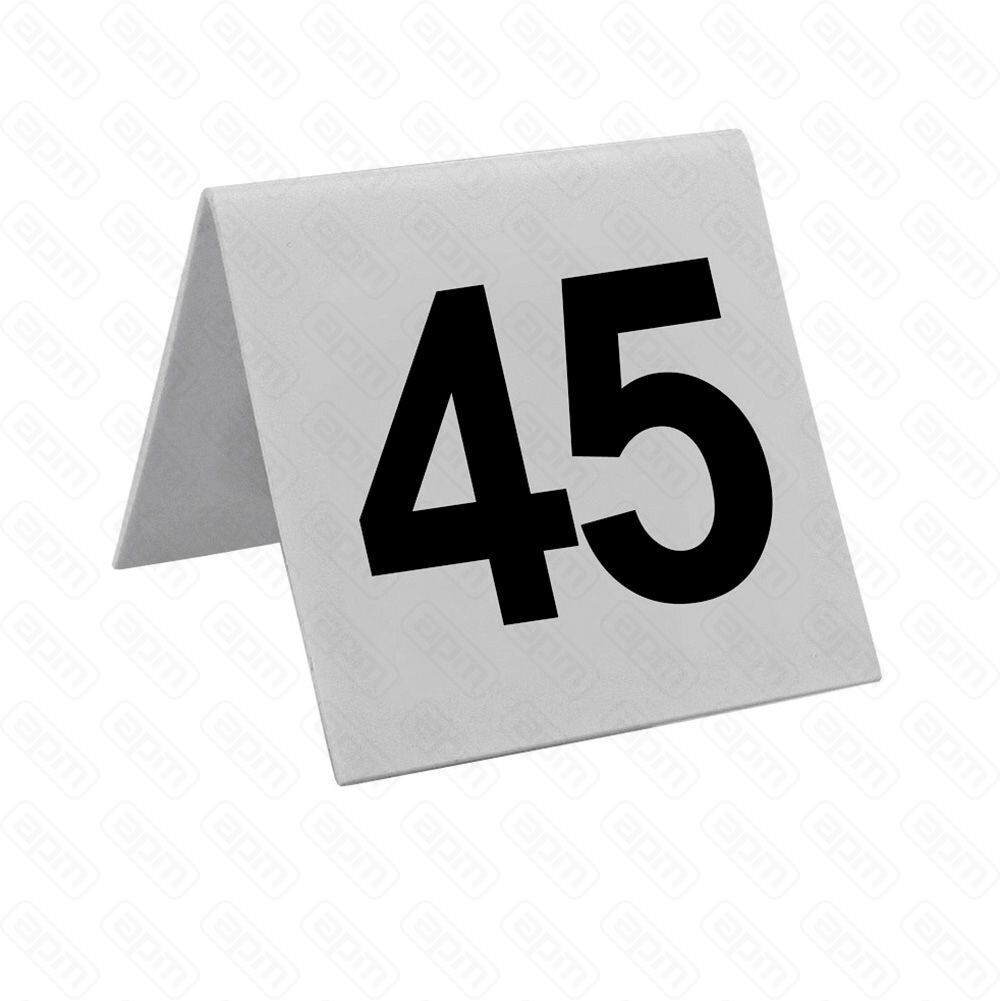 Настольная табличка Номера 51-75 7575 см пластик PL Proff Cuisine