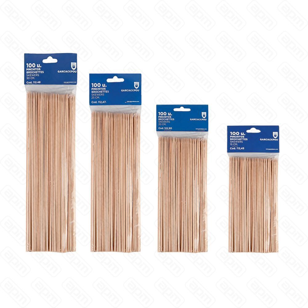 Шампурчики деревянные 25 см 100 шт