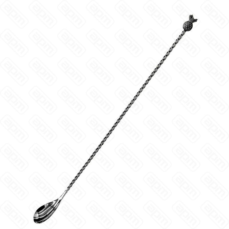 Ложка барная Ананас 33 см черный цвет PL- Barbossa