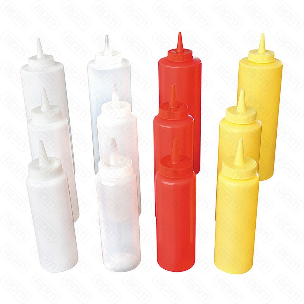 Емкость диспенсер для соусов 370 мл красная PL Proff Cuisine