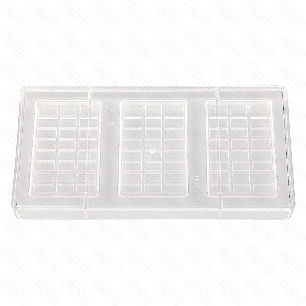 Форма для шоколада Шоколадная плитка 3 ячейки 100629 мм поликарбонат PL Proff Cuisine