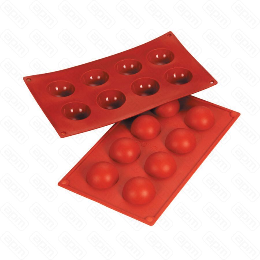 Форма силиконовая PL Proff Cuisine Полусфера 8 ячеек d 50 мм h 25 мм 30175 см