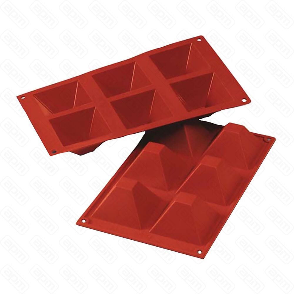 Форма силиконовая PL Proff Cuisine Пирамида 6 ячеек 7171 мм h 40 мм 30175 см