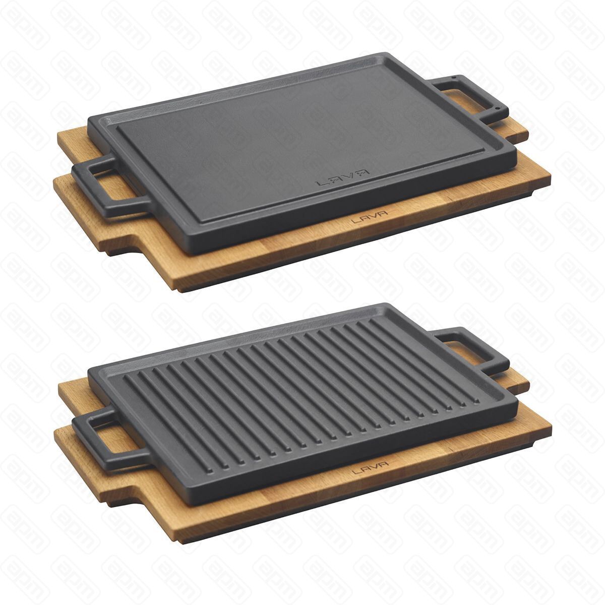 Сковорода-гриль с ручками чугун на дподставке 2230см  LAVA