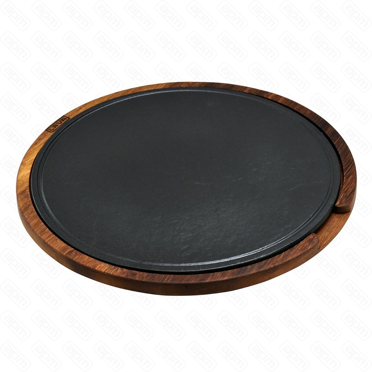 Блюдо d34см чугун на дподставке LAVA