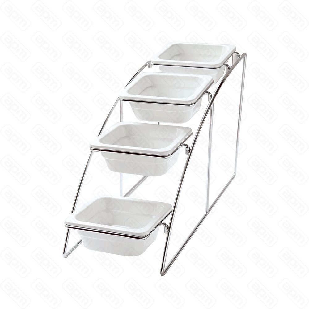 Подставка хромированная для гастроемкостей GN16 215525325 мм 4 яруса PL Proff Cuisine