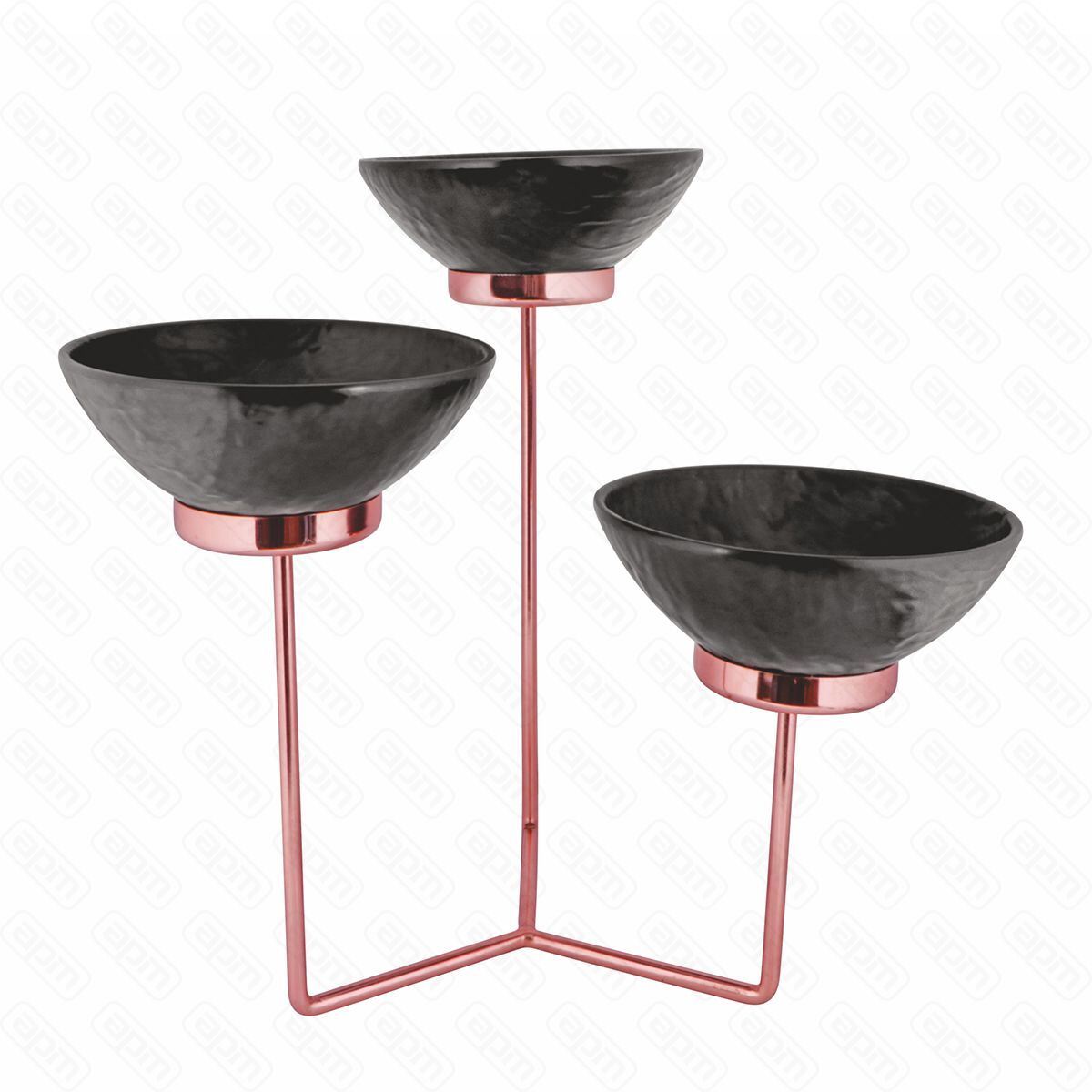 Стойка металлическая для выкладки  три салатника525249 см  PL--Hotelware