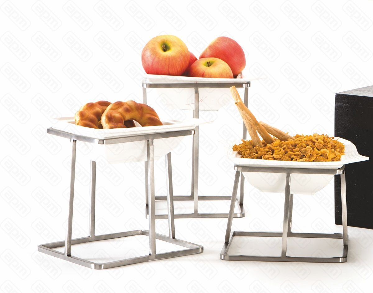 Стойка металлическая для выкладки  керамический салатник212120 см  PL--Hotelware