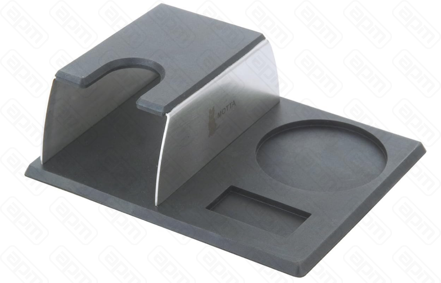 Подставка для темпера и портафильтра металлическая Motta черная