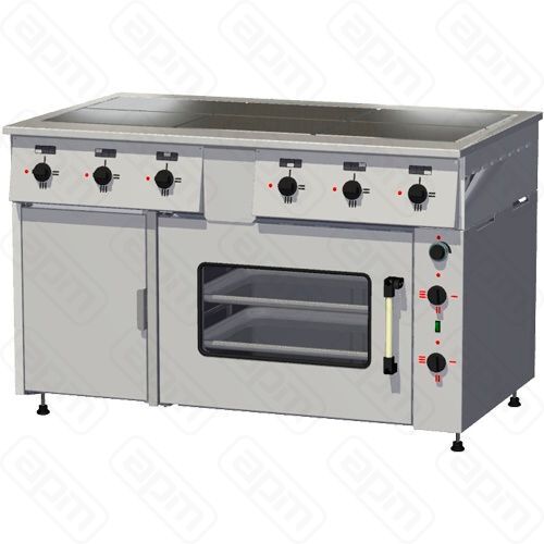 Плита электрическая ПЭ-072Мт-011ПЭ-072М жарочный шкаф ТЭН черн мет камера стекло