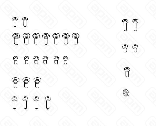 Комплект монтажных винтов Mignon арт60605000