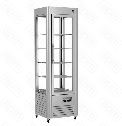 ШКАФ-ВИТРИНА КОНДИТЕРСКИЙ KAYMAN КШВ-400М ЛЮКС ЧЕРНЫЙ