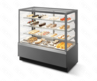 Витрина Кондитерская Vete kub lux 130 Серый матовыйшлифованная нержавейка T7016MVG033B7016M