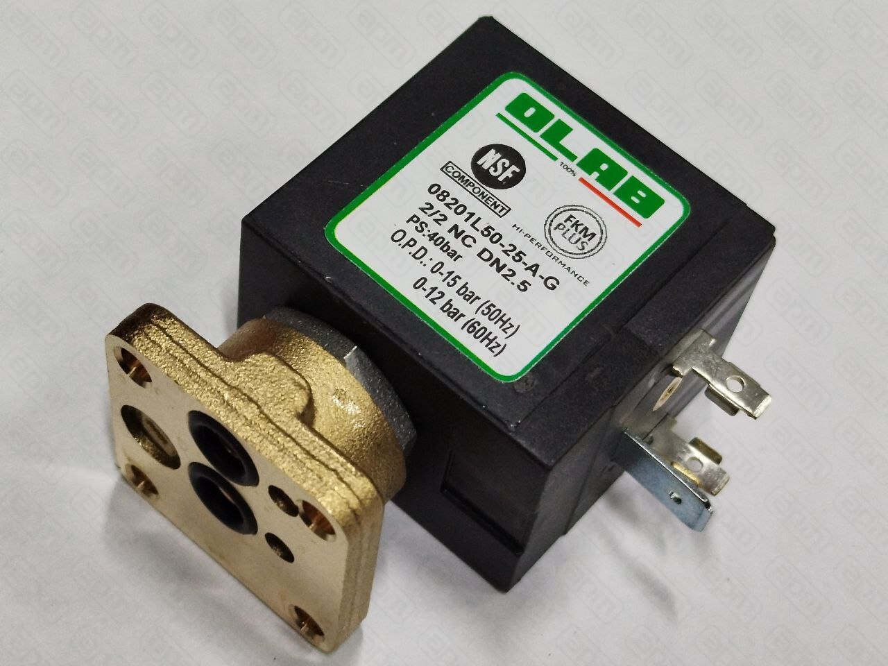 Клапан соленоидный 3-х ходовой 220 вольт латунь ELECTROVALVE 3 WAYS 230V W ORING - BRASS BASE