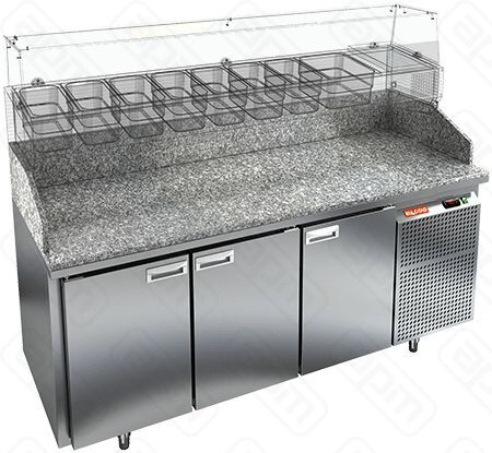 СТОЛ ДЛЯ ПИЦЦЫ HICOLD PZ3-111SN КАМЕНЬ