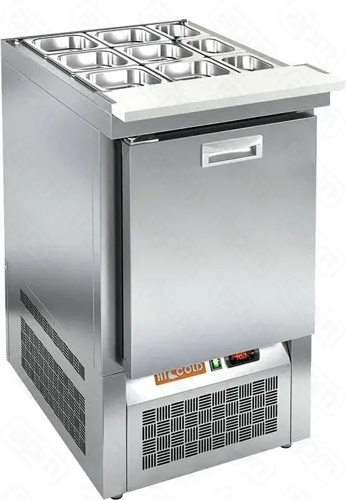 Стол охлаждаемый высокотемпературный тип HT модель SLE3-1GN O для салатов без крышки с замком