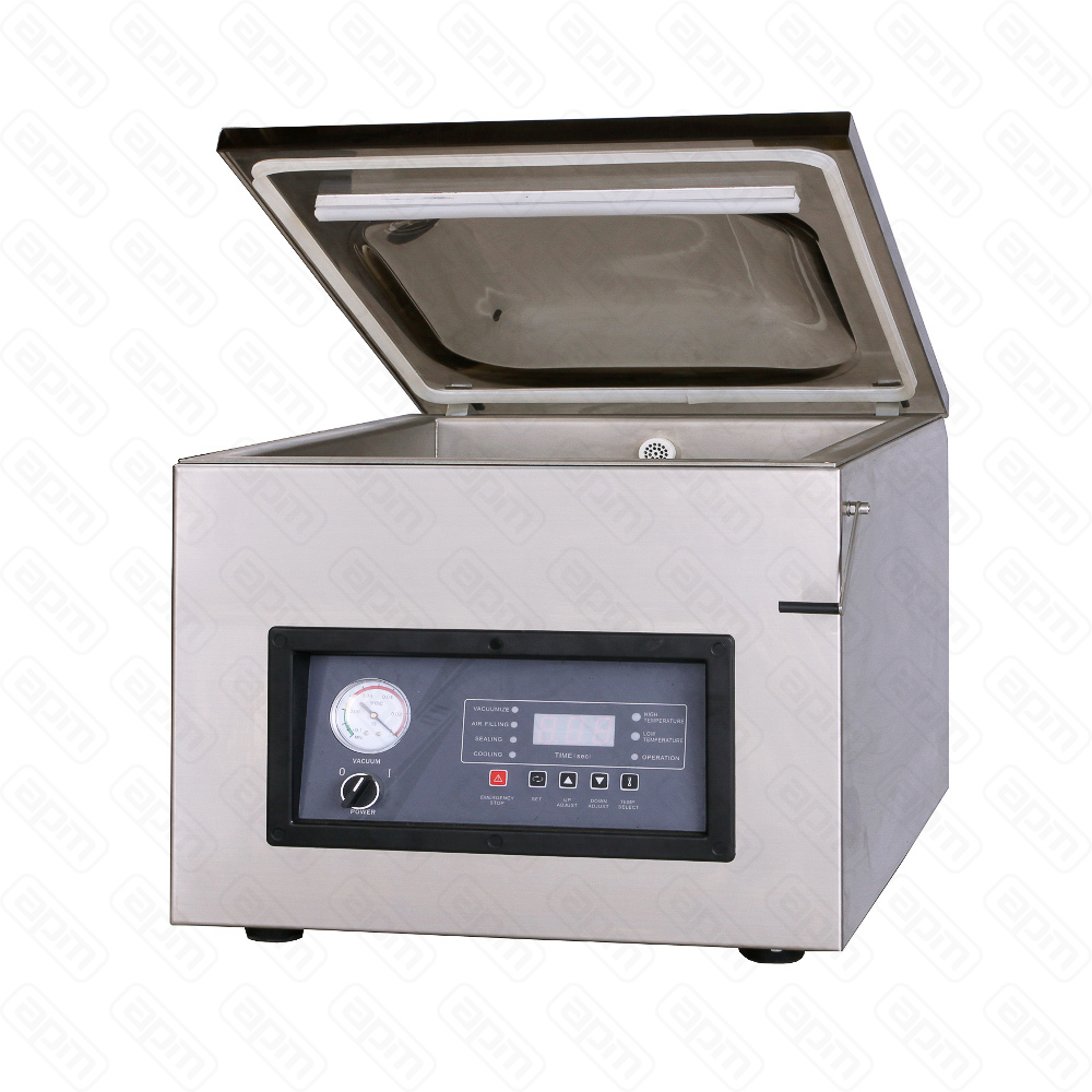 Настольный вакуумный упаковщик DZQ-500T нерж газ