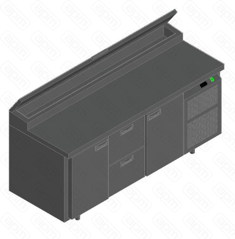 СТОЛ ДЛЯ ПИЦЦЫ HICOLD PZ2-121GN 16H