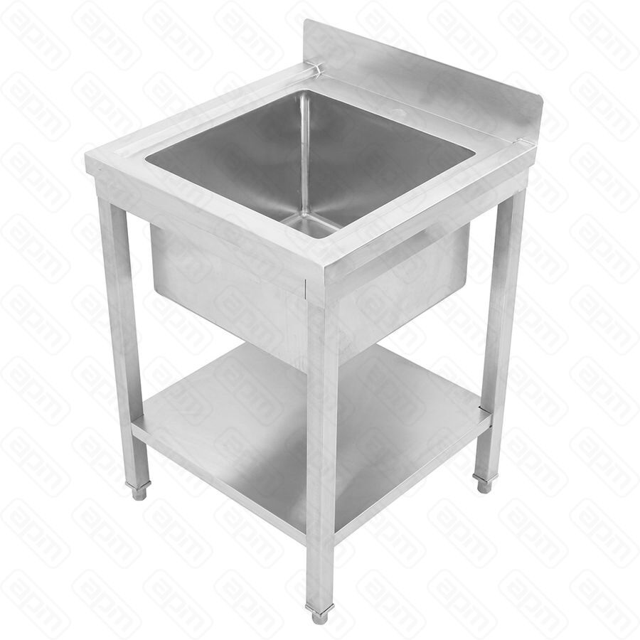 Ванна моечная с бортом нержVA-STD145A 600х600х850 мм