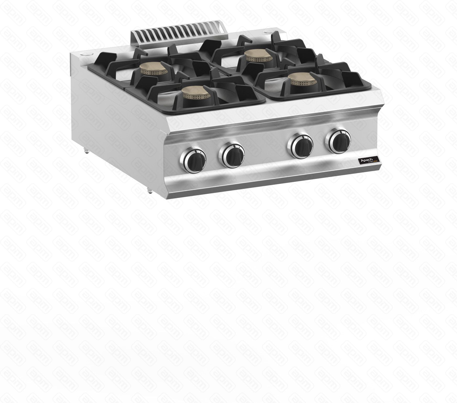 ПЛИТА ГАЗОВАЯ 4 КОНФОРОЧН 700 СЕРИИ APACH CHEF LINE GLRRG77P XL