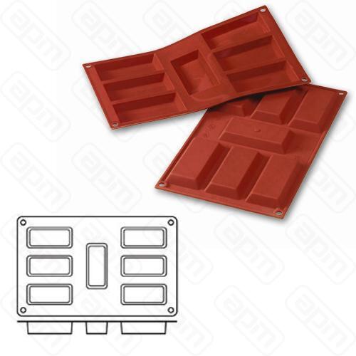 Форма силик дзам и вып Прямоугольник 95х45мм h12мм 7 ячеек SF054N