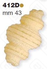 ФОРМА LA MONFERRINA ДЛЯ Р6P12 GNOCCHI 43 MM 412D БРОНЗА
